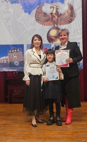 Астана қаласында өткен «Тәуелсіздік  дарыны» байқауында І дәрежелі дипломмен марапатталды